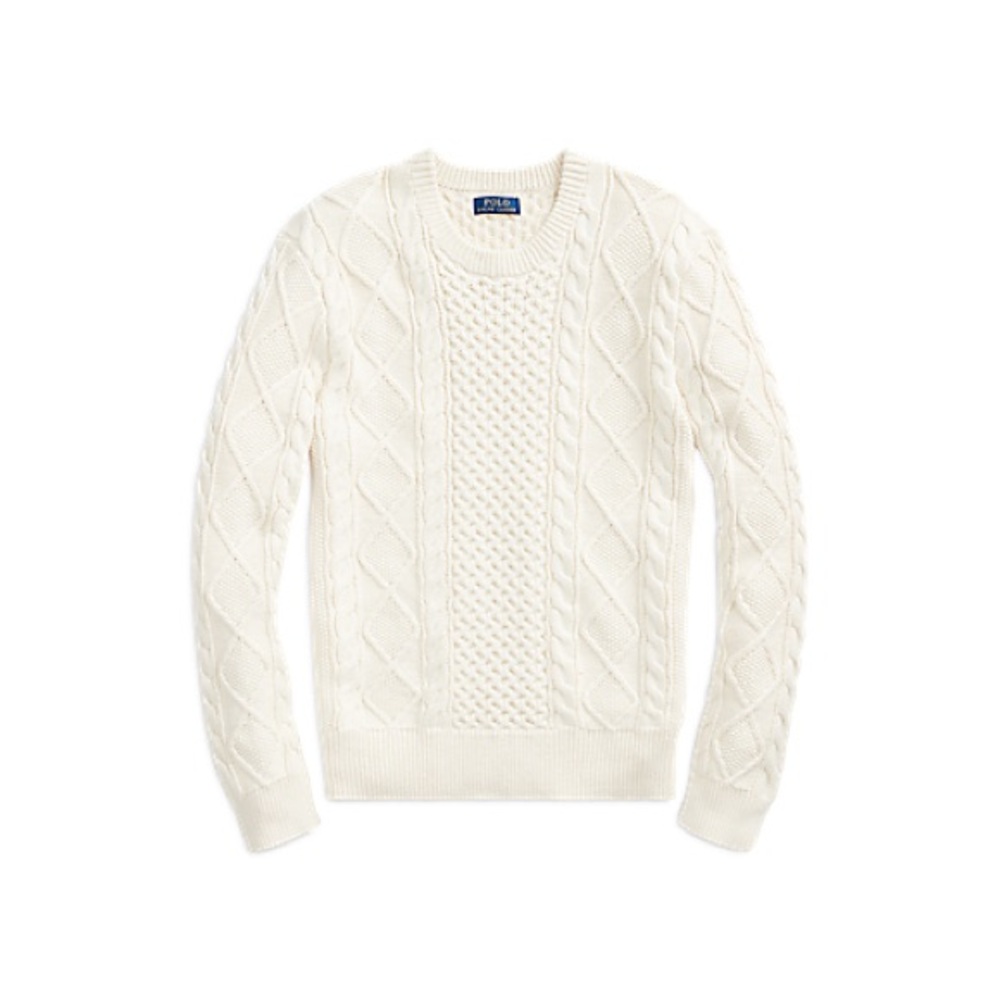 Polo Ralph Lauren  Aran-knit cotton sweater